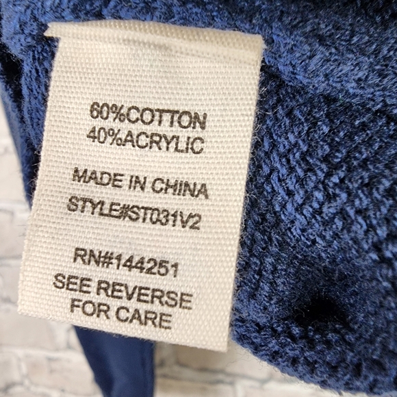 Vintage Jessica Simpson Game Day Sweater Pullover Navy Blue Size Medium - Picture 9 of 10